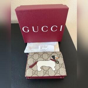 Gucci GG Logo Dachshund Wallet